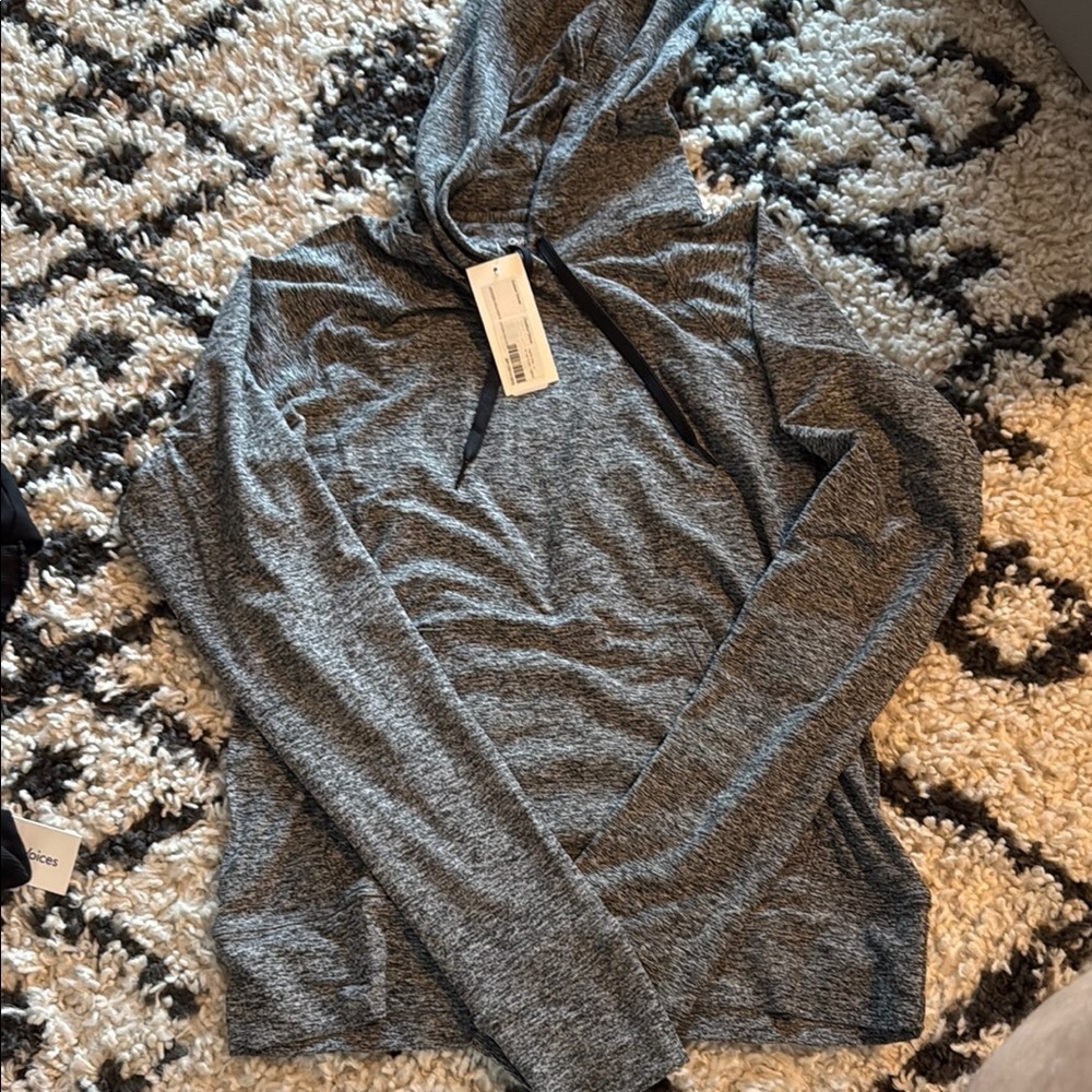 NWT outdoor voices all day hoodie heather gray